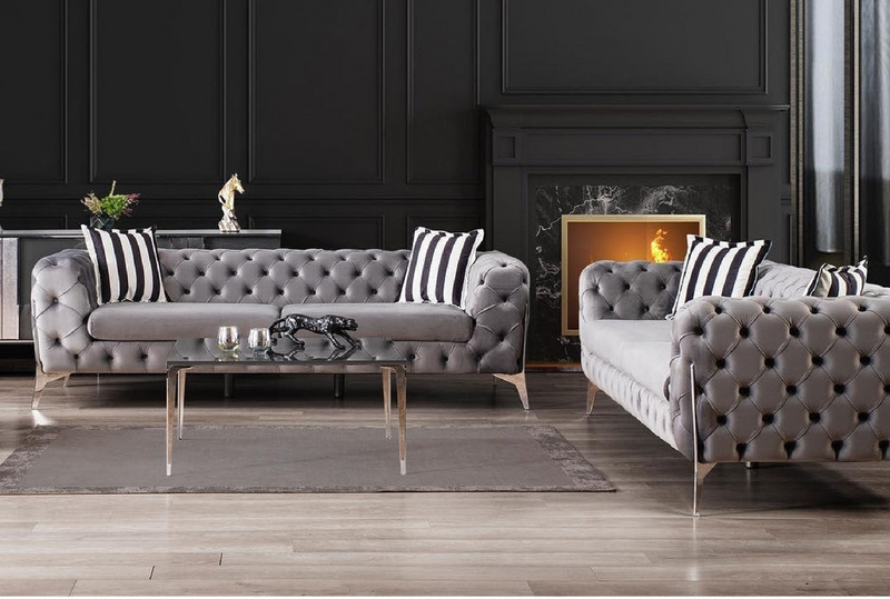 Chrometrimsofa goldtrimsofa velvetsofa dubaisofacollection plushvelvetsofas luxurysofa uniquesofas furniture sofas sofa cornersofa 3+2sofa homedecor design interiordesign livingroom home furnituredesigns love bespoke bespokesofas