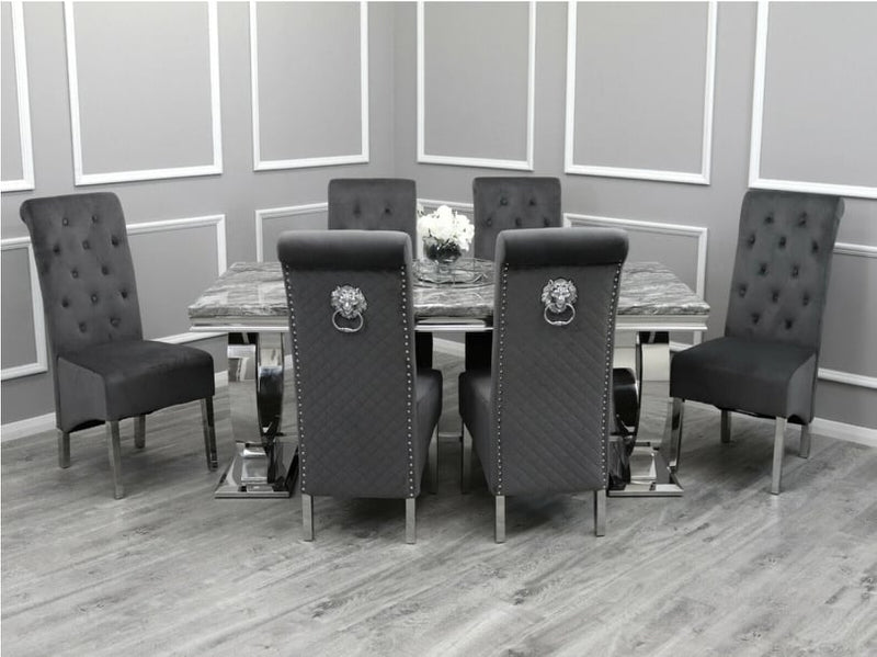 Arianna Dining Table + Sofia Dining Chairs