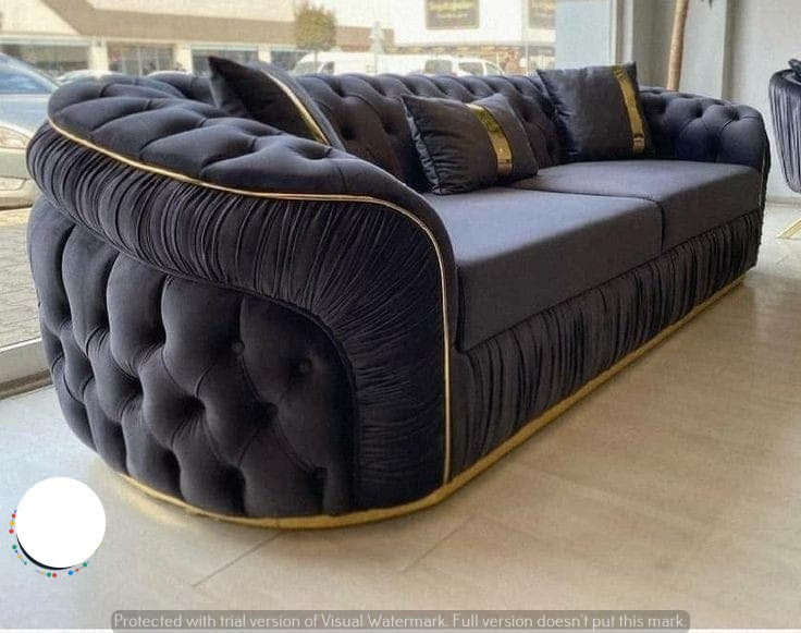 Chrometrimsofa goldtrimsofa velvetsofa dubaisofacollection plushvelvetsofas luxurysofa uniquesofas furniture sofas sofa cornersofa 3+2sofa homedecor design interiordesign livingroom home furnituredesigns love bespoke bespokesofas