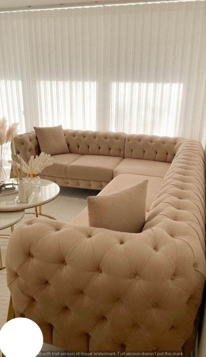 Chrometrimsofa goldtrimsofa velvetsofa dubaisofacollection plushvelvetsofas luxurysofa uniquesofas furniture sofas sofa cornersofa 3+2sofa homedecor design interiordesign livingroom home furnituredesigns love bespoke bespokesofas