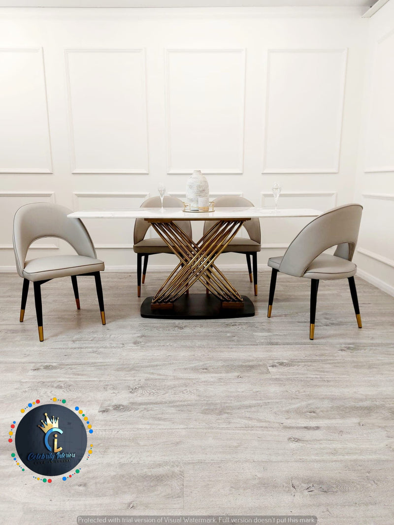 Sinteredstonediningtable sinteredstonetop golddiningchairs golddiningtable marblediningtable velvetdiningchairs velvet furniture furnitureflip décor golddiningtable chromediningtable marbletop diningroom diningroomdecor diningroomideas contemporary dining 