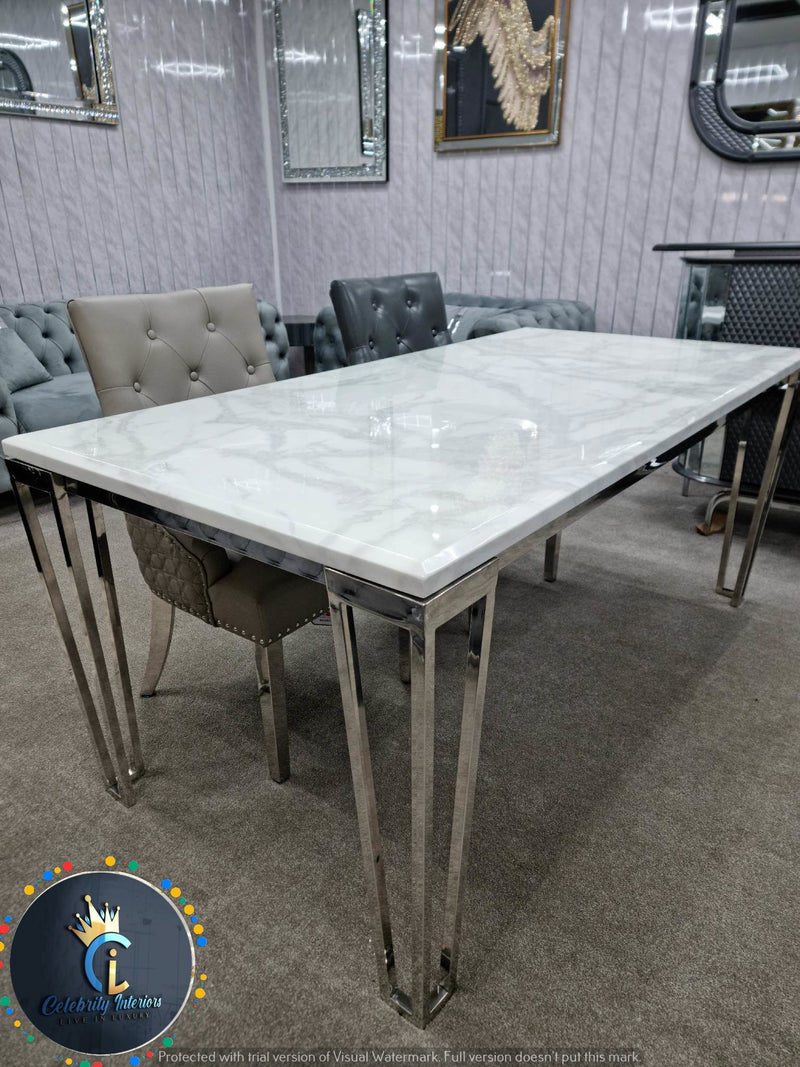 Sinteredstonediningtable sinteredstonetop golddiningchairs golddiningtable marblediningtable velvetdiningchairs velvet furniture furnitureflip décor golddiningtable chromediningtable marbletop diningroom diningroomdecor diningroomideas contemporary dining 