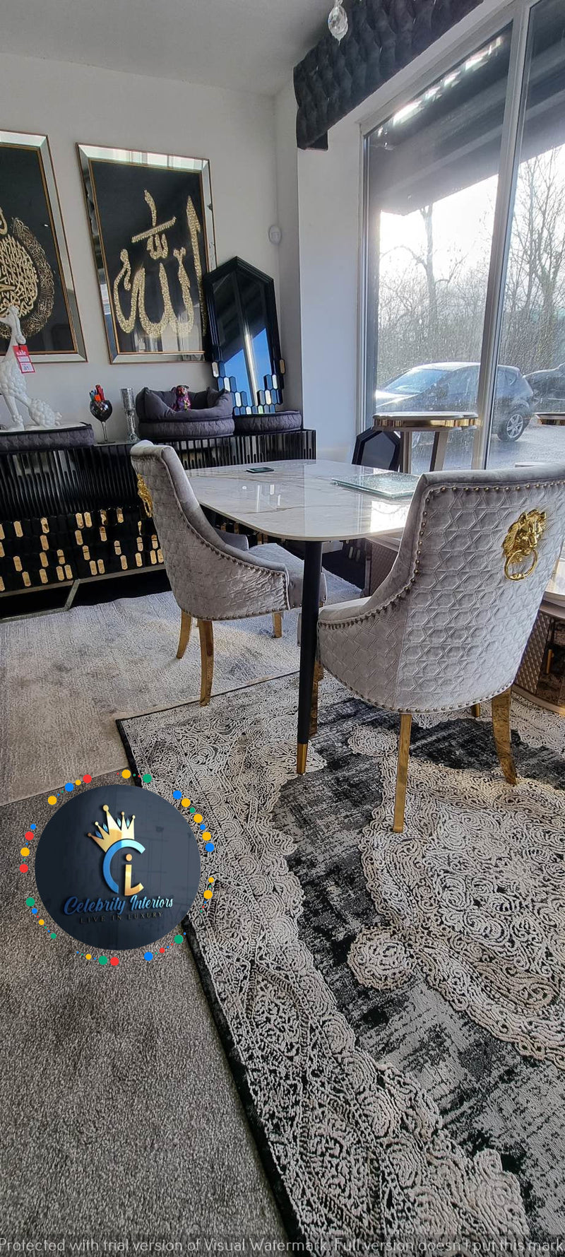 Venice Marble/Ceramic Dining Table 1.2 and 1.5m