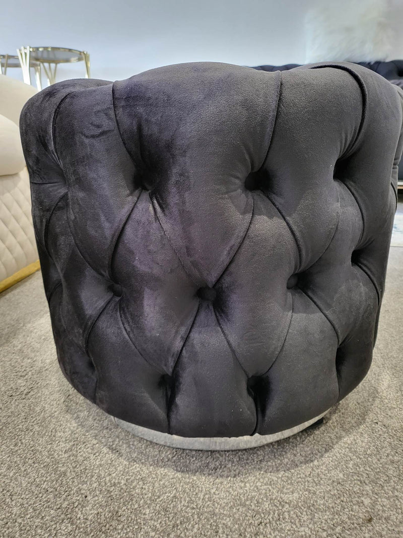 Round Upholstered Footstool (Small)