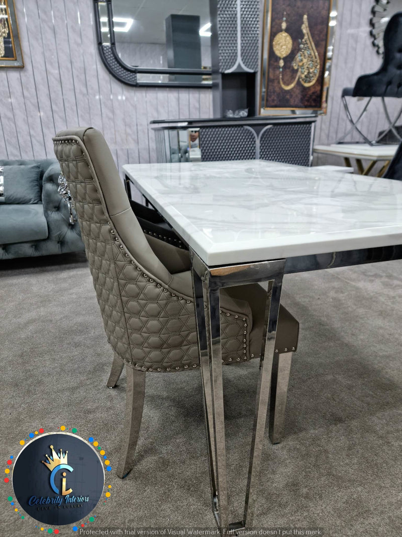 Barcelona Marble/Ceramic Dining Table  1.2m and 1.5m