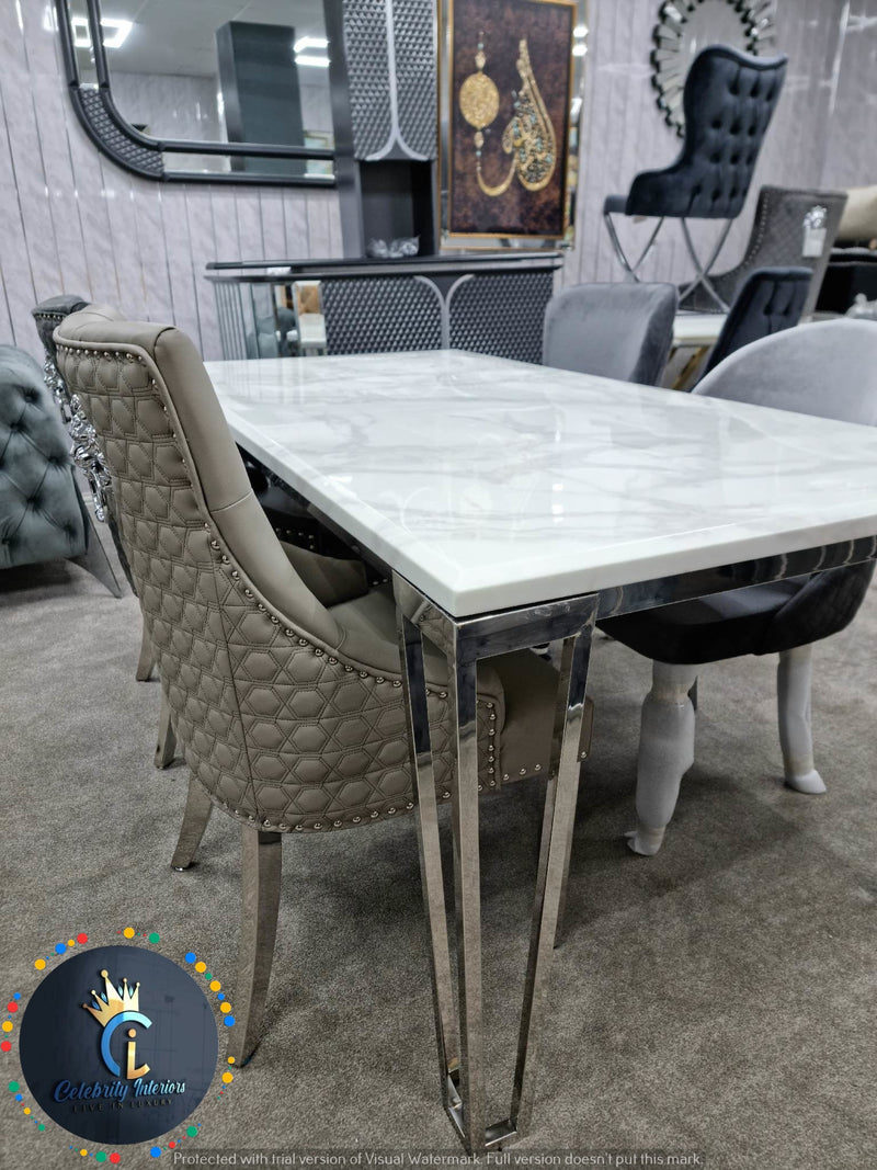 Barcelona Marble/Ceramic Dining Table  1.2m and 1.5m