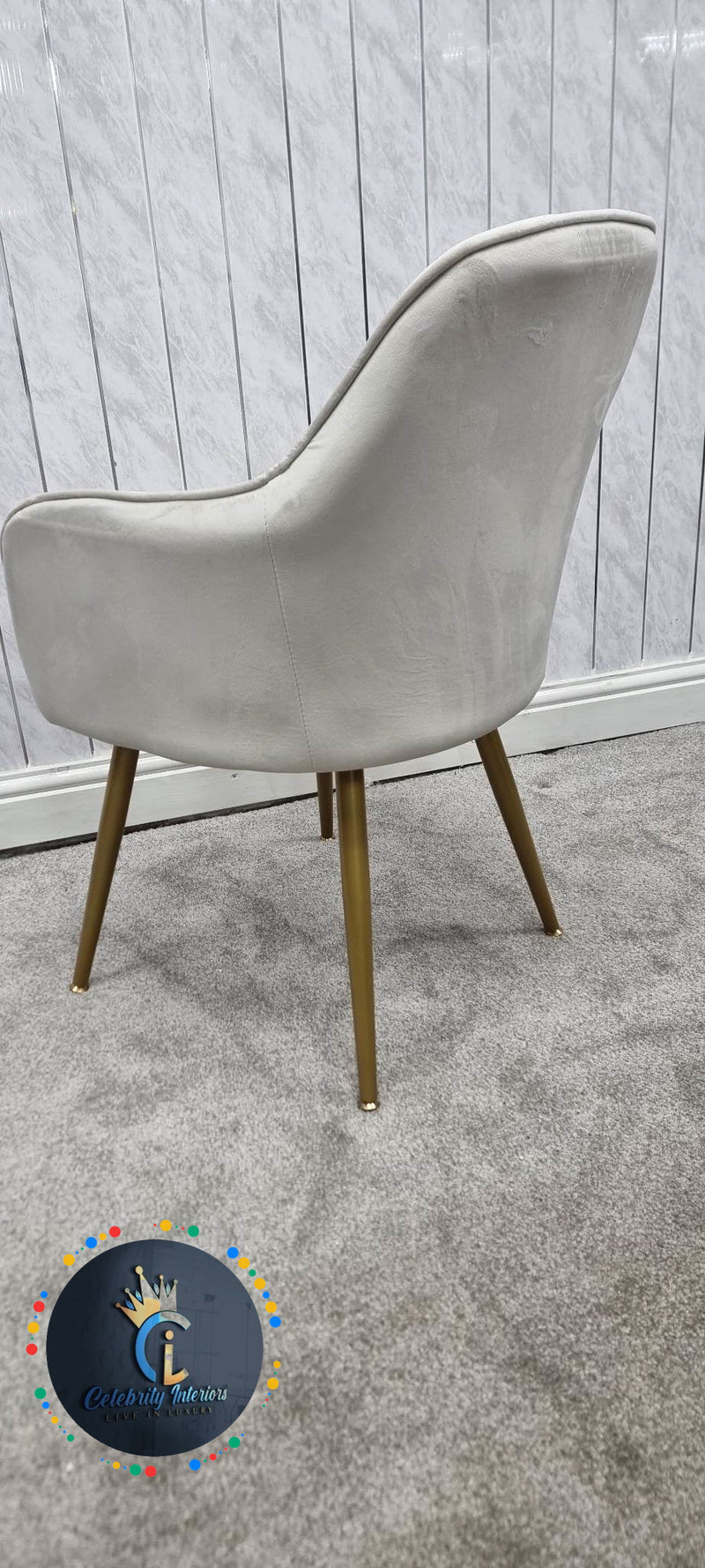 PRETORIA VELVET DINING CHAIR (BOX OF 2 CHAIRS)