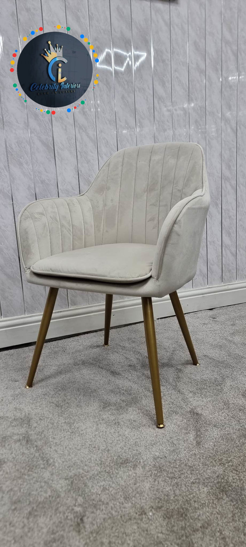 PRETORIA VELVET DINING CHAIR (BOX OF 2 CHAIRS)