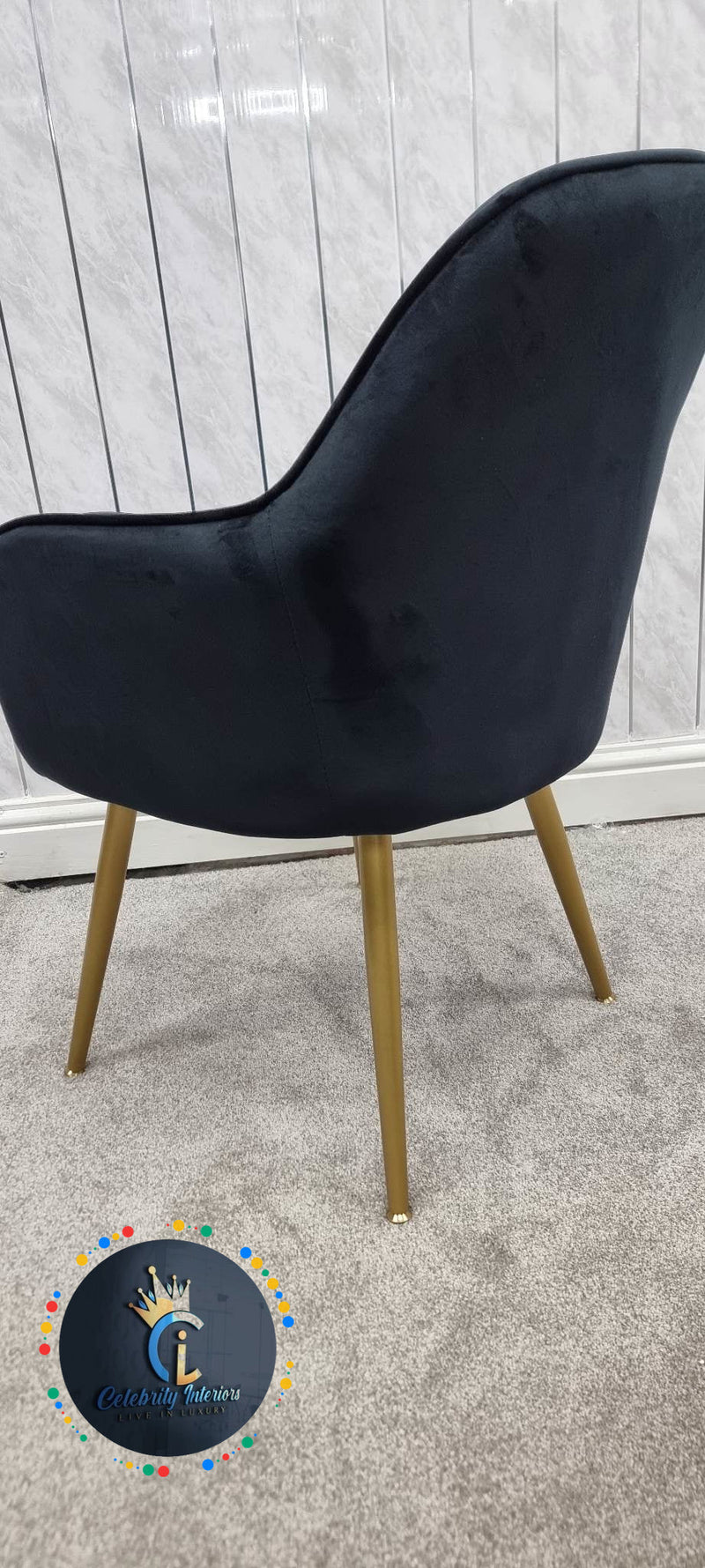 PRETORIA VELVET DINING CHAIR (BOX OF 2 CHAIRS)