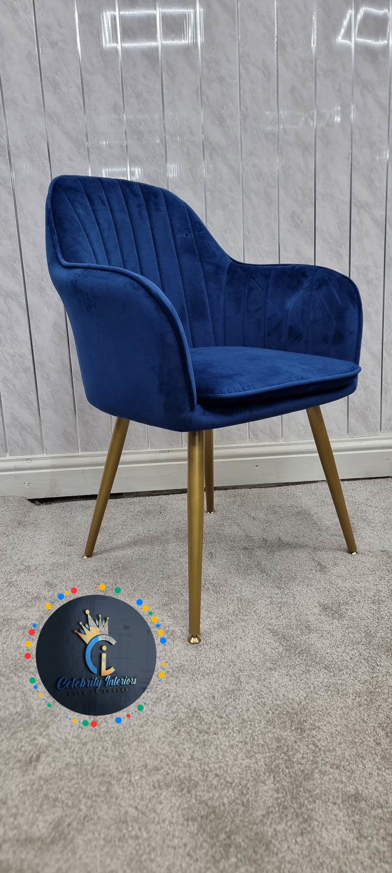 PRETORIA VELVET DINING CHAIR (BOX OF 2 CHAIRS)