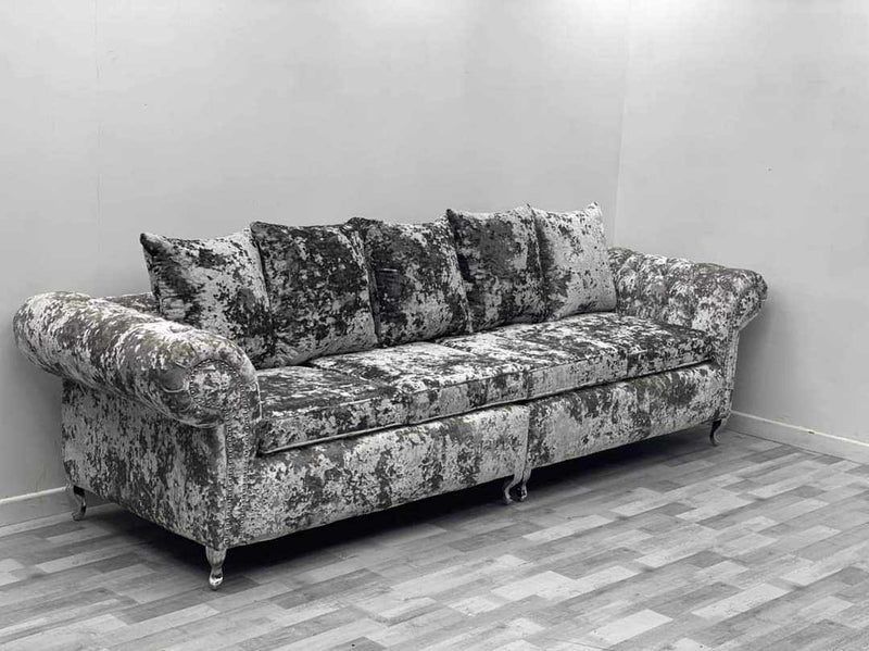 Crushed velvet kids sofa outlet