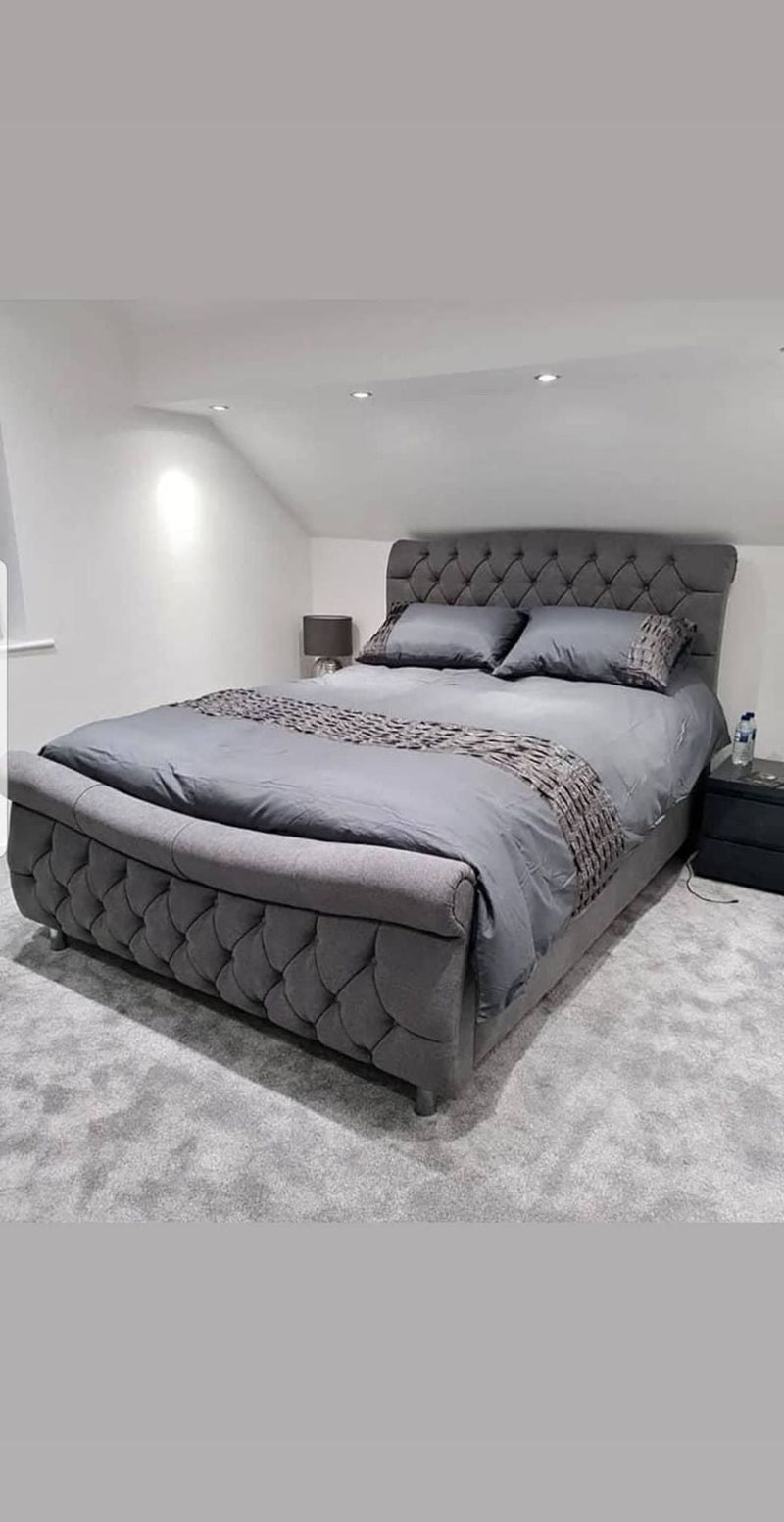 Velvet bed bedframe bedstead velvet beds bed double bed kingsize bed singlebed storage bed slatted bed strong bed crushed velvet bed crushed velvet velvet plush velvet fabric bed