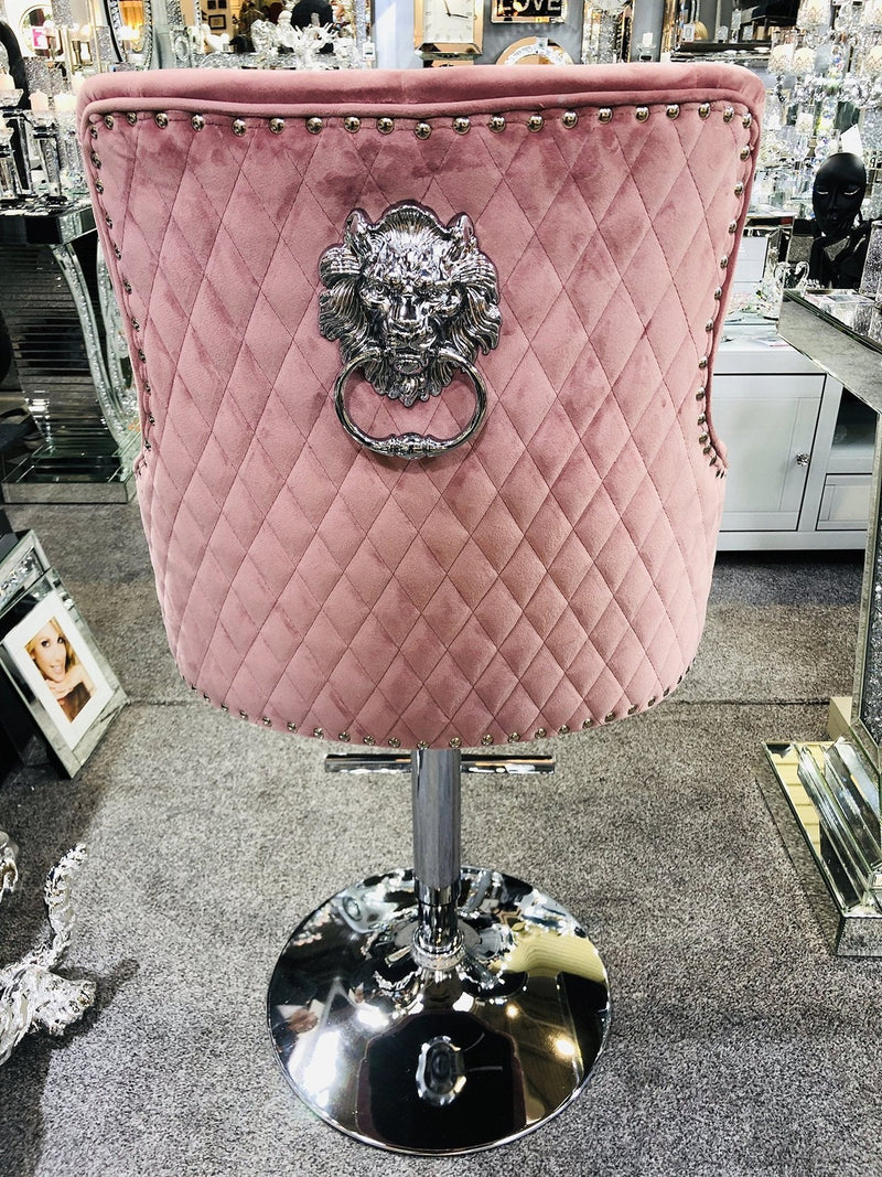 Velvet pink barstool adjustable barstool velvet bar stool bar chair bar stools upholstered barstool lion knocker barstool cream barstool black barstool grey barstool grey velvet barstool cream velvet barstool black velvet barstool