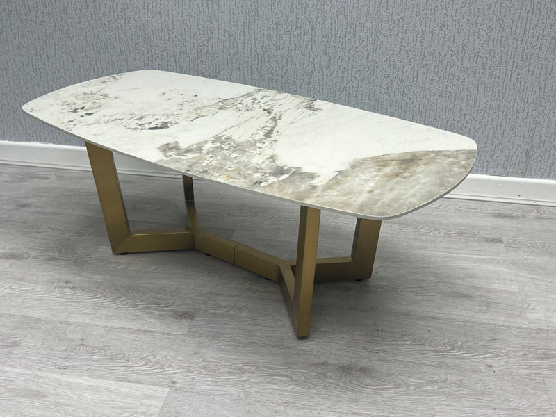 SORRENTO OVAL CERAMIC COFFEE TABLE