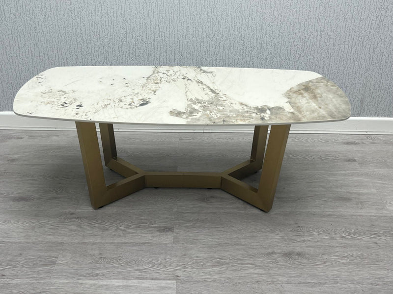 SORRENTO OVAL CERAMIC COFFEE TABLE