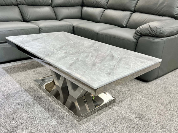 Majestic Grey Marble Coffee Table
