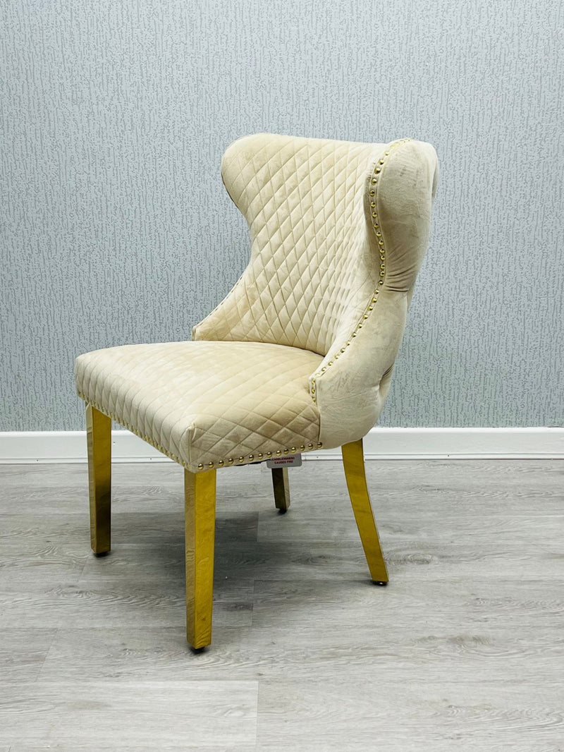 Ringknockerdiningchair Velvetdiningchair goldlegsdiningchair diningchair ringknockerdiningchair creamvelvetdiningchair blackvelvetdiningchair dining diningroom chair checkeredbackdiningchair