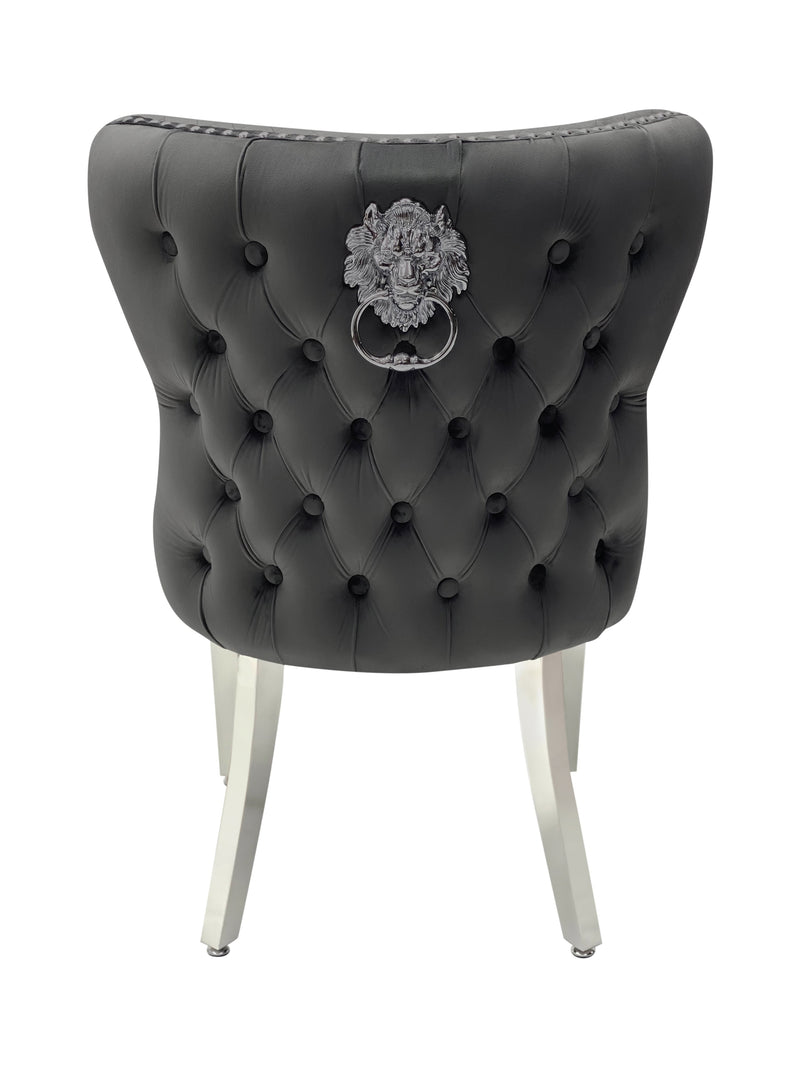 Valentino velvet dining chair