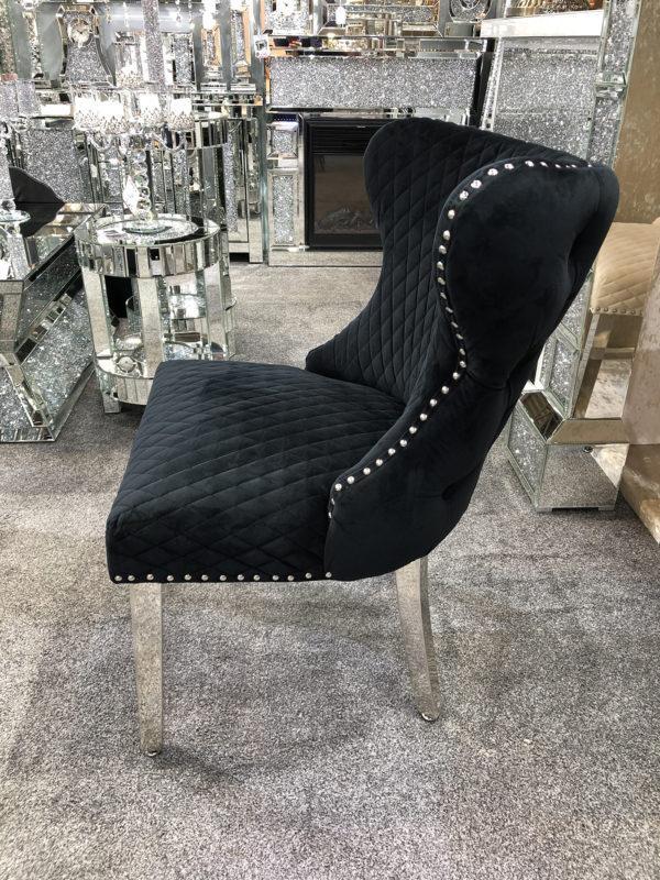 Velvetdiningchair goldlegsdiningchair diningchair lionknockerdiningchair creamvelvetdiningchair blackvelvetdiningchair dining diningroom chair 