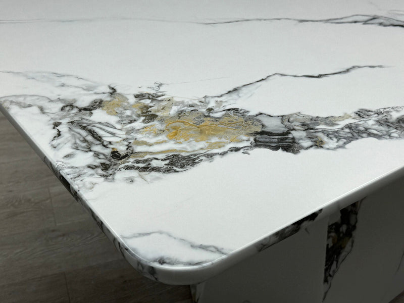 Capri 160cm Marble Effect Dining Table (Table Only)