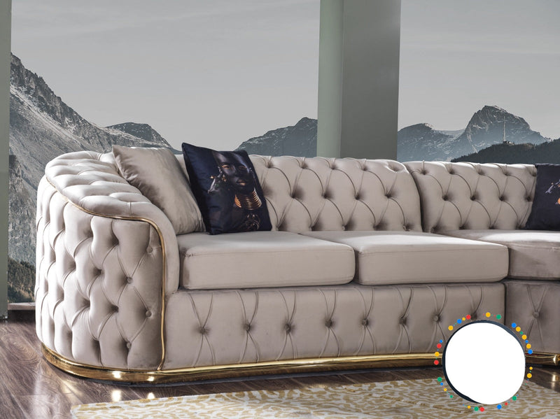 Chrometrimsofa goldtrimsofa velvetsofa dubaisofacollection plushvelvetsofas luxurysofa uniquesofas furniture sofas sofa cornersofa 3+2sofa homedecor design interiordesign livingroom home furnituredesigns love bespoke bespokesofas