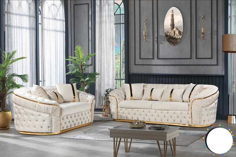 Chrometrimsofa goldtrimsofa velvetsofa dubaisofacollection plushvelvetsofas luxurysofa uniquesofas furniture sofas sofa cornersofa 3+2sofa homedecor design interiordesign livingroom home furnituredesigns love bespoke bespokesofas