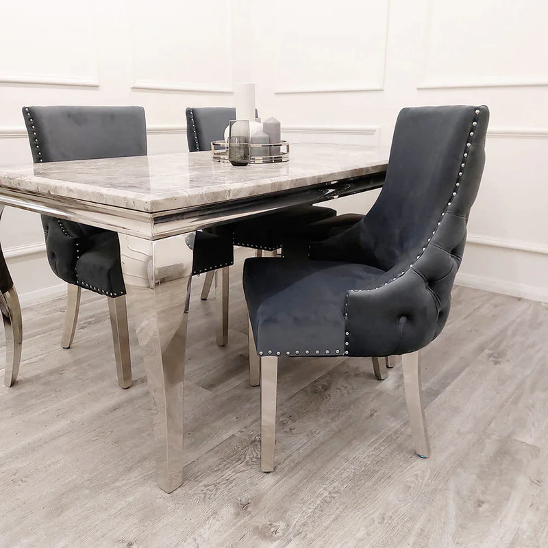 Arianna Dining Table + Kensington Dining Chairs