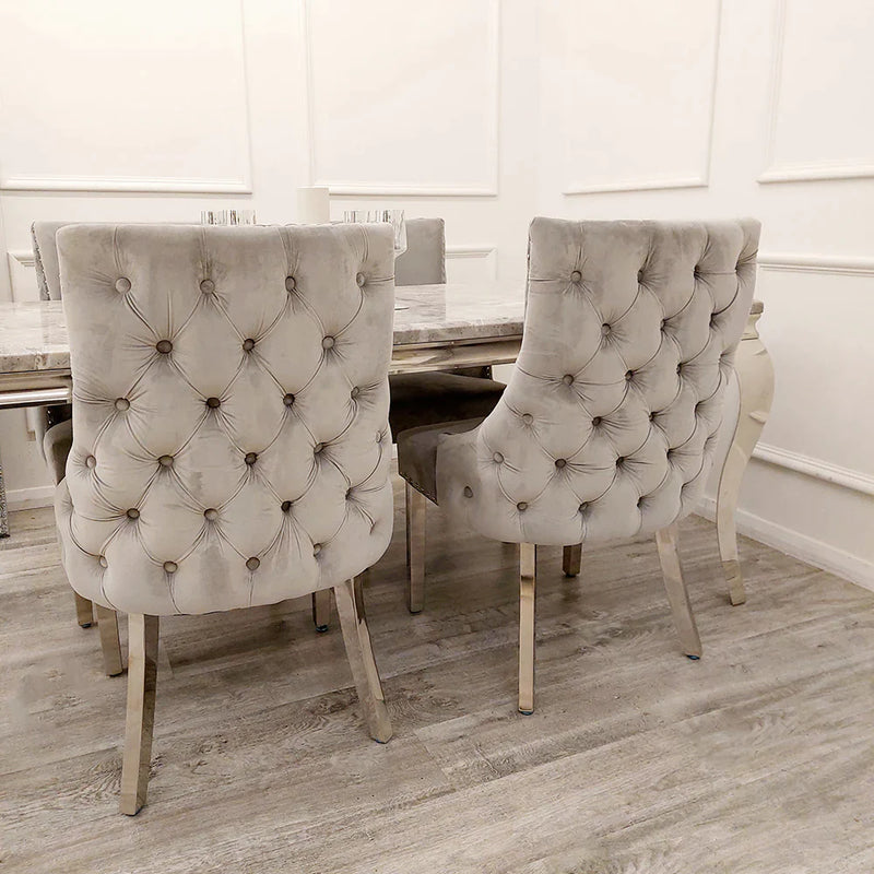 Arianna Dining Table + Kensington Dining Chairs