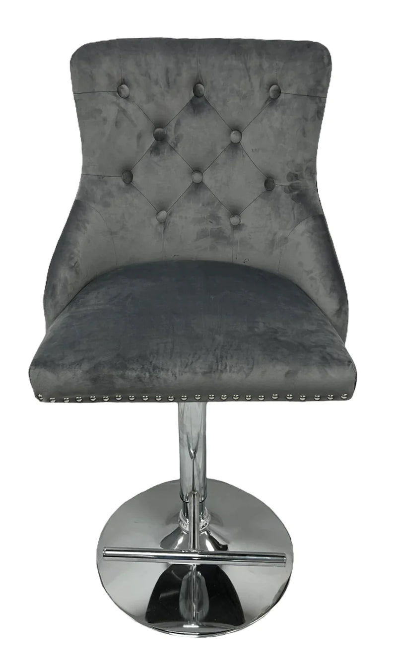 Mayfair velvet bar stool Velvet barstool adjustable barstool velvet bar stool bar chair bar stools upholstered barstool lion knocker barstool cream barstool black barstool grey barstool grey velvet barstool cream velvet barstool black velvet barstool