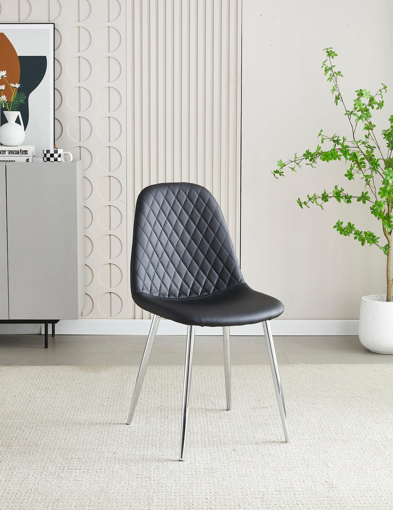 Mexico Black PU Dining Chair