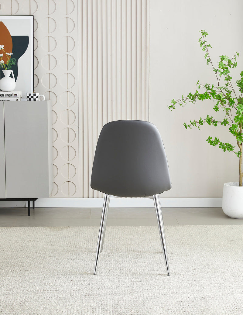 Mexico Grey PU Dining Chair