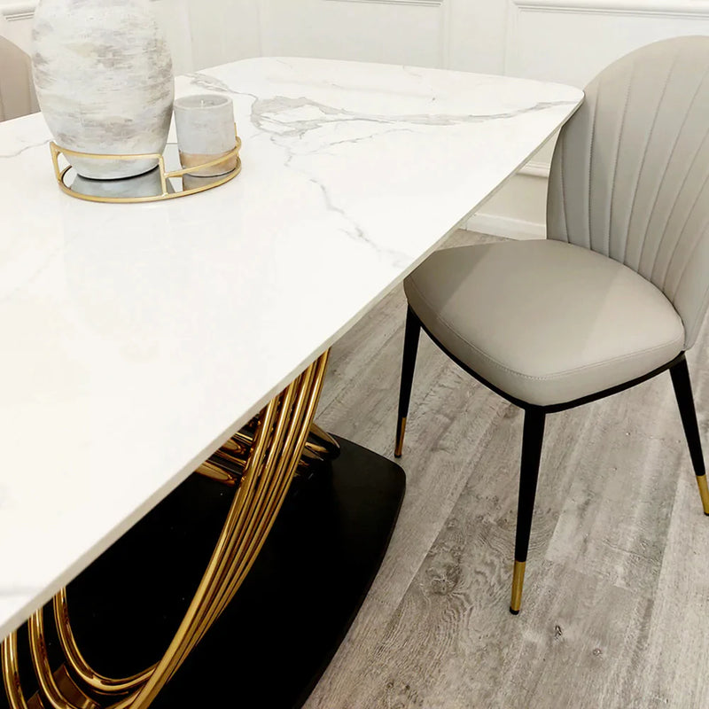 Sinteredstonediningtable sinteredstonetop golddiningchairs golddiningtable marblediningtable velvetdiningchairs velvet furniture furnitureflip décor golddiningtable chromediningtable marbletop diningroom diningroomdecor diningroomideas contemporary dining 