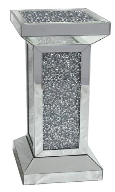 Crushed diamond column/lamp table Pillar