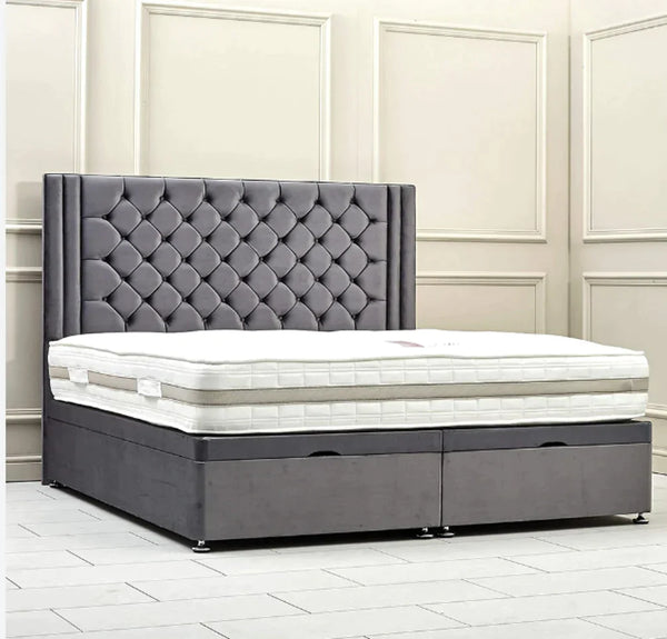 Marisol Ottoman Bed In Plush Velvet