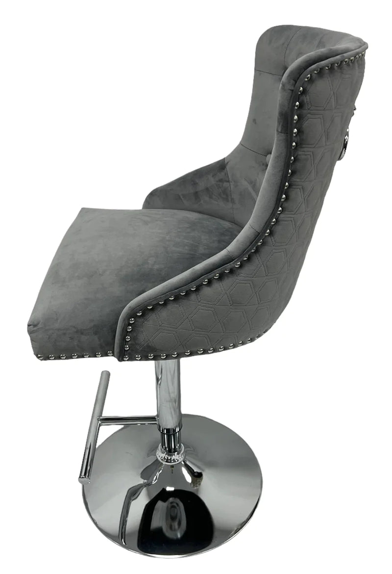 Velvet barstool adjustable barstool velvet bar stool bar chair bar stools upholstered barstool lion knocker barstool cream barstool black barstool grey barstool grey velvet barstool cream velvet barstool black velvet barstool