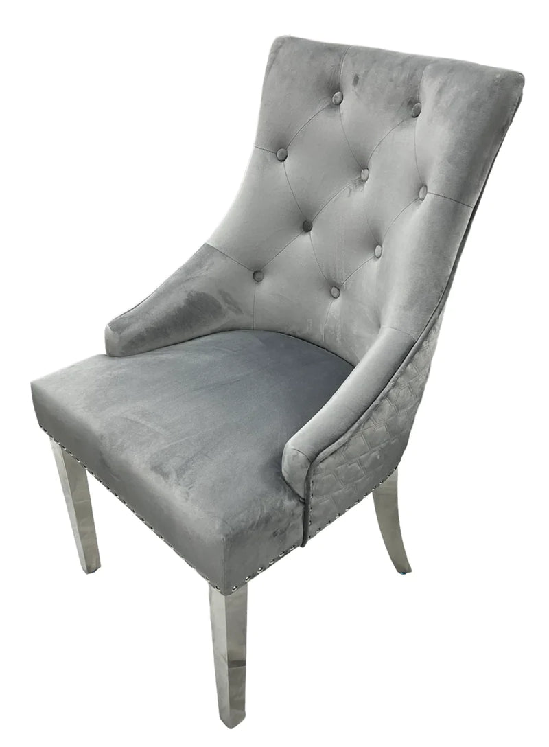 shimmeryVelvetdiningchair shimmeryvelvetchair goldlegsdiningchair diningchair lionknockerdiningchair creamvelvetdiningchair blackvelvetdiningchair dining diningroom chair 