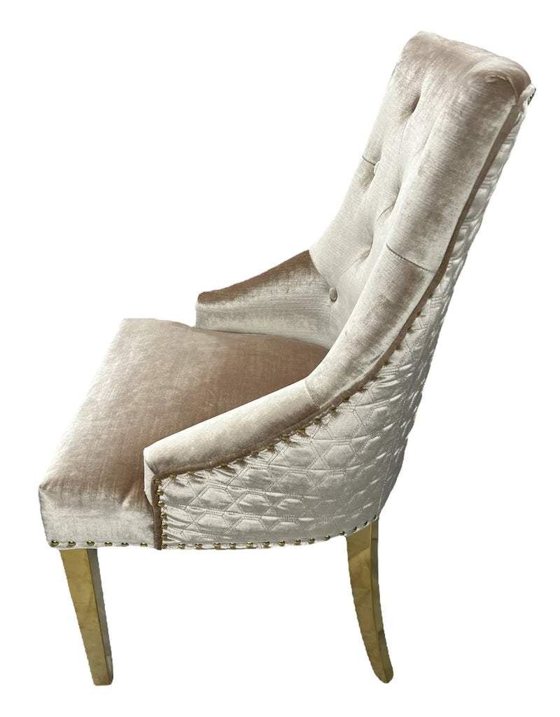 shimmeryVelvetdiningchair shimmeryvelvetchair goldlegsdiningchair diningchair lionknockerdiningchair creamvelvetdiningchair blackvelvetdiningchair dining diningroom chair 