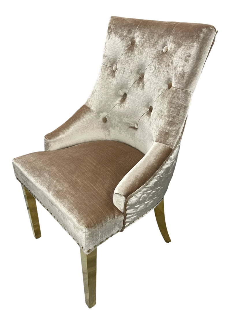 shimmeryVelvetdiningchair shimmeryvelvetchair goldlegsdiningchair diningchair lionknockerdiningchair creamvelvetdiningchair blackvelvetdiningchair dining diningroom chair 