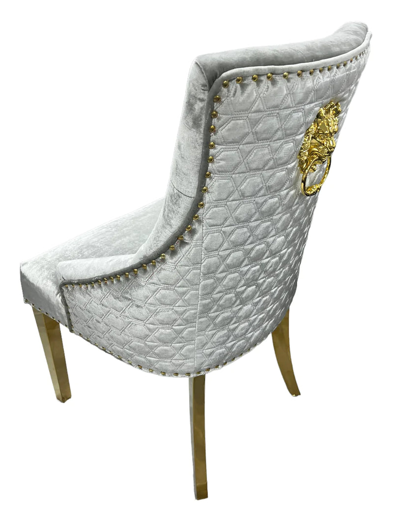 shimmeryVelvetdiningchair shimmeryvelvetchair goldlegsdiningchair diningchair lionknockerdiningchair creamvelvetdiningchair blackvelvetdiningchair dining diningroom chair 