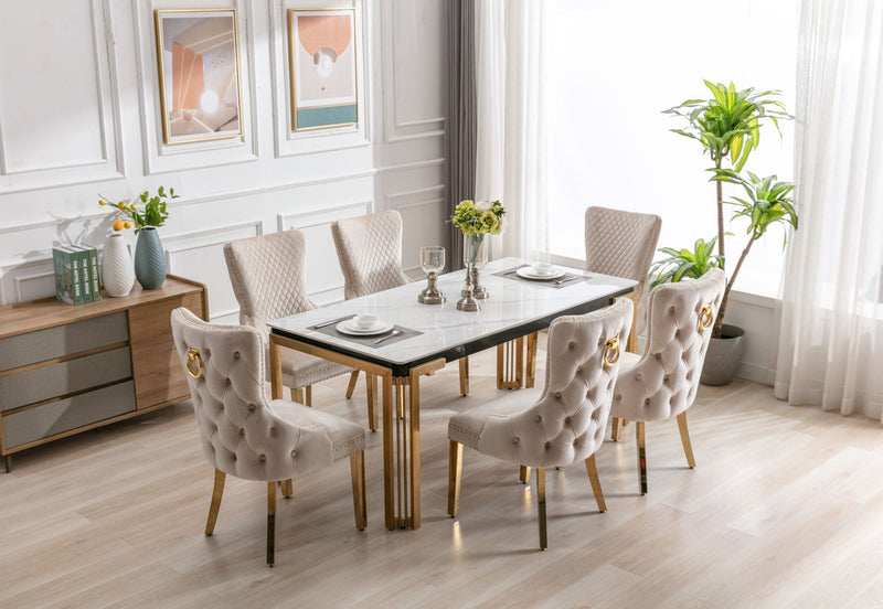 Sinteredstonediningtable sinteredstonetop golddiningchairs golddiningtable marblediningtable velvetdiningchairs velvet furniture furnitureflip décor golddiningtable chromediningtable marbletop diningroom diningroomdecor diningroomideas contemporary dining 