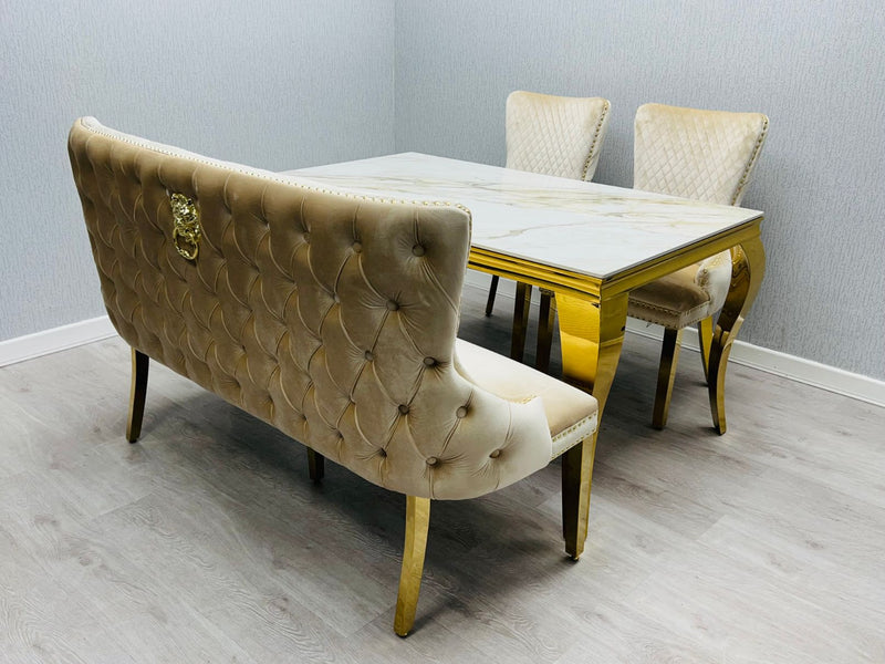 Velvetbench upholsteredbench velvetupholsteredbench creamdiningbench blackvelvetdiningbench Velvetdiningchair goldlegsdiningchair diningchair lionknockerdiningchair creamvelvetdiningchair blackvelvetdiningchair dining diningroom chair 