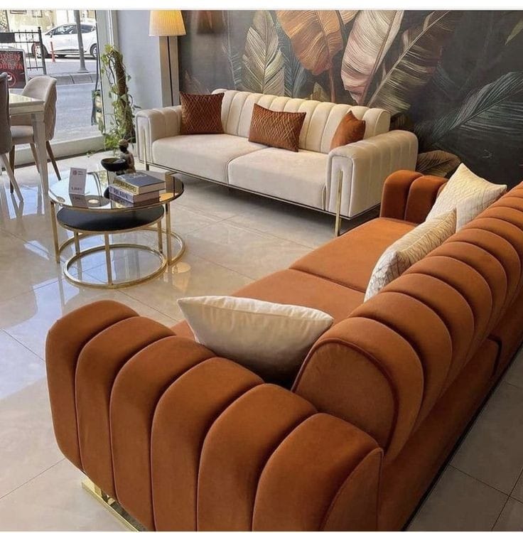 Chrometrimsofa goldtrimsofa velvetsofa dubaisofacollection plushvelvetsofas luxurysofa uniquesofas furniture sofas sofa cornersofa 3+2sofa homedecor design interiordesign livingroom home furnituredesigns love bespoke bespokesofas